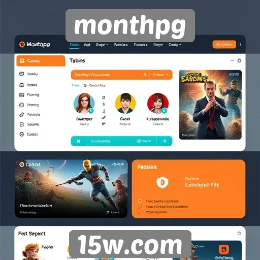 Mudanças na interface do usuário do monthpg